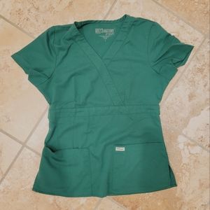 Greys Anatomy green scrub top